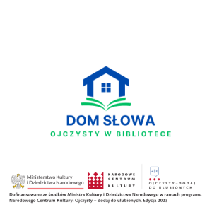 logotyp projektu Dom Słowa. Ojczysty w bibliotece