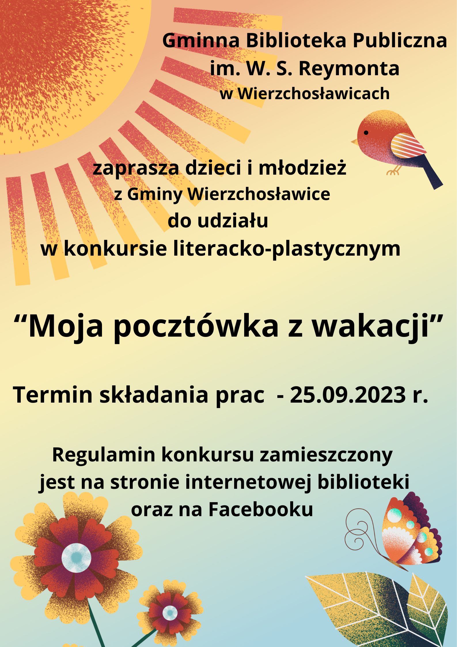 Moja pocztówka z wakacji – konkurs