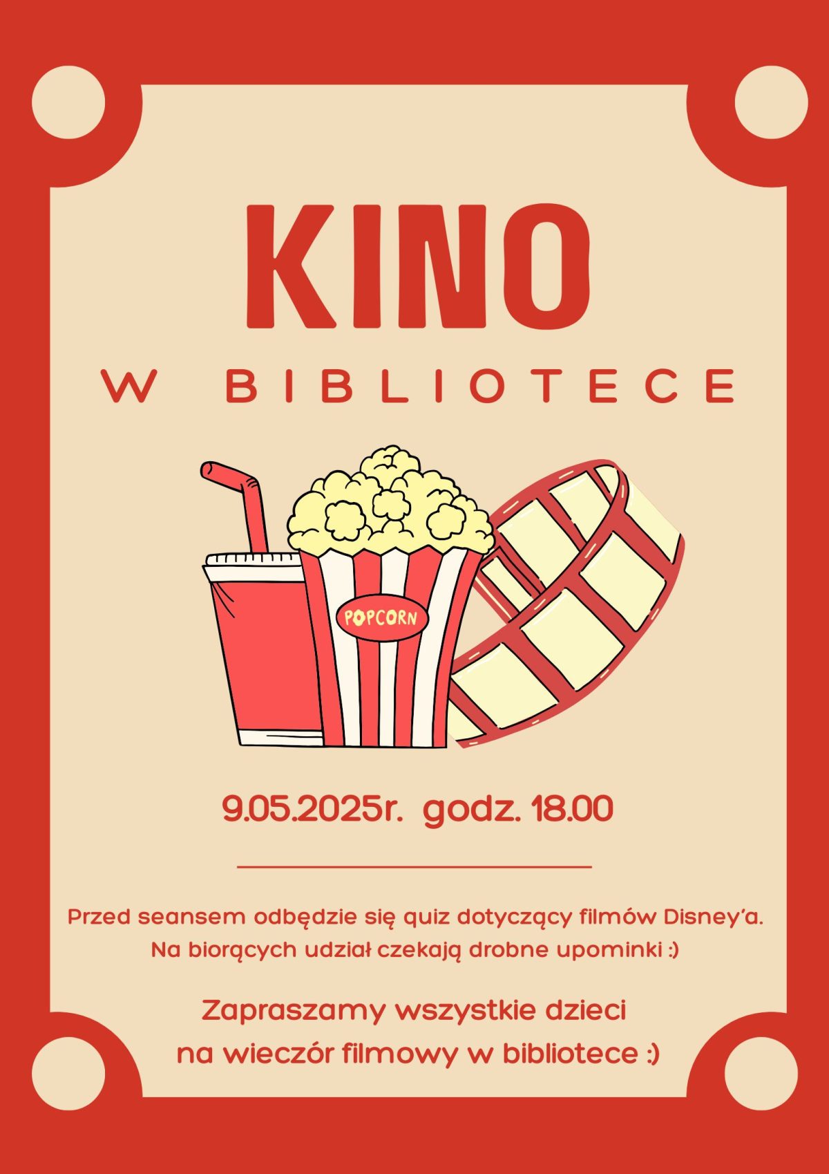 Kino w bibliotece – seans dla dzieci
