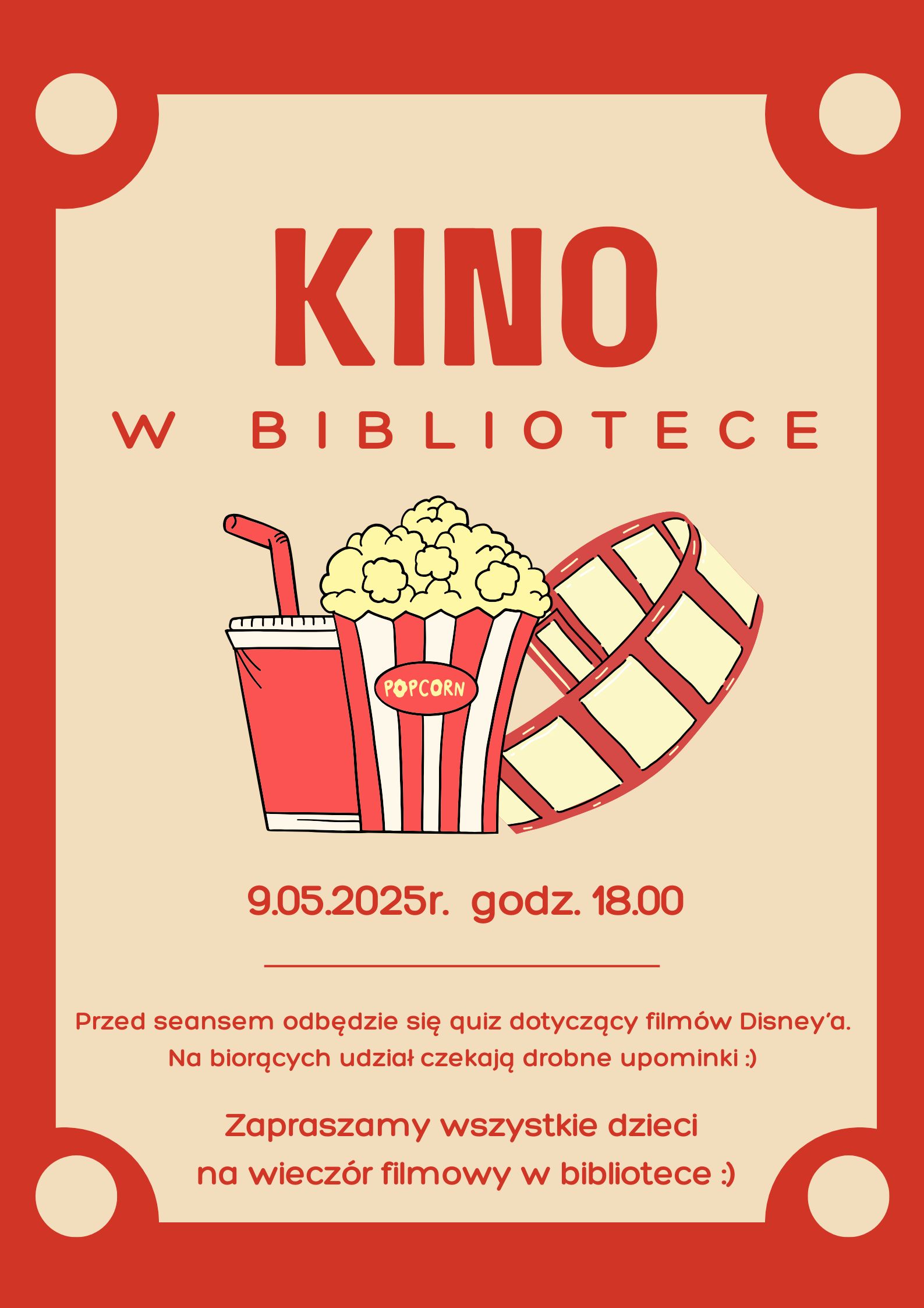 Kino w bibliotece – seans dla dzieci