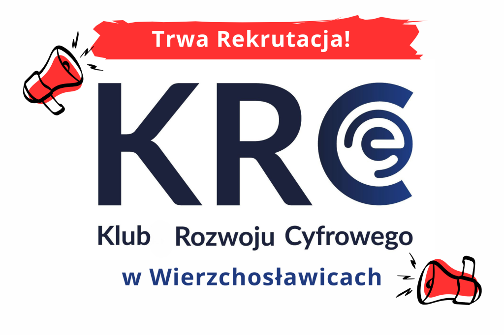 Trwa rekrutacja do Klubu Rozwoju Cyfrowego w Wierzchosławicach – serdecznie zapraszamy!