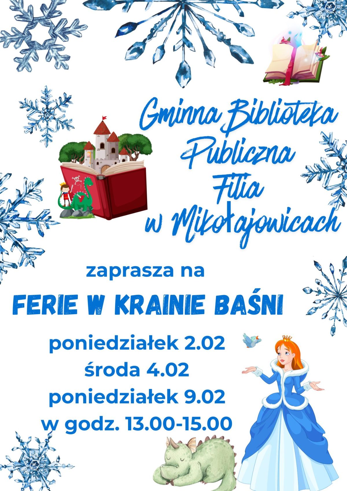 Ferie w bibliotece w Mikołajowicach