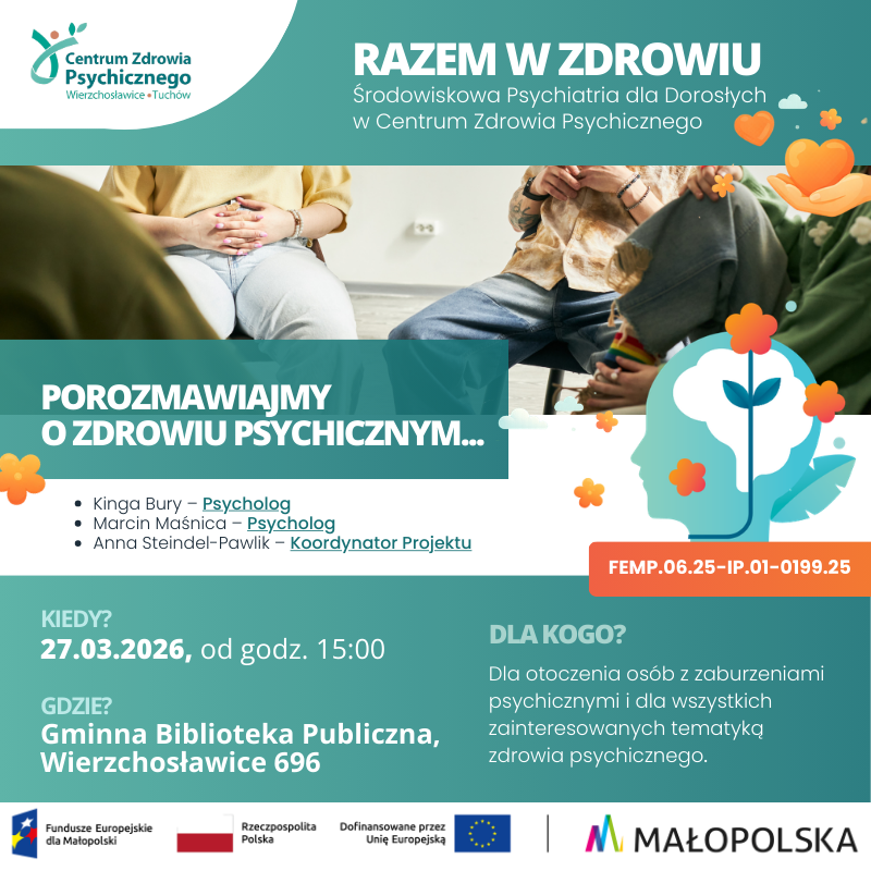 Porozmawiajmy o zdrowiu psychicznym…