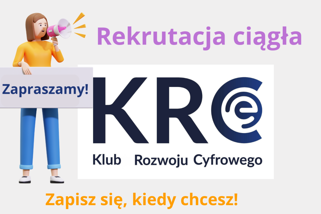 Rekrutacja ciągła w Klubie Rozwoju Cyfrowego