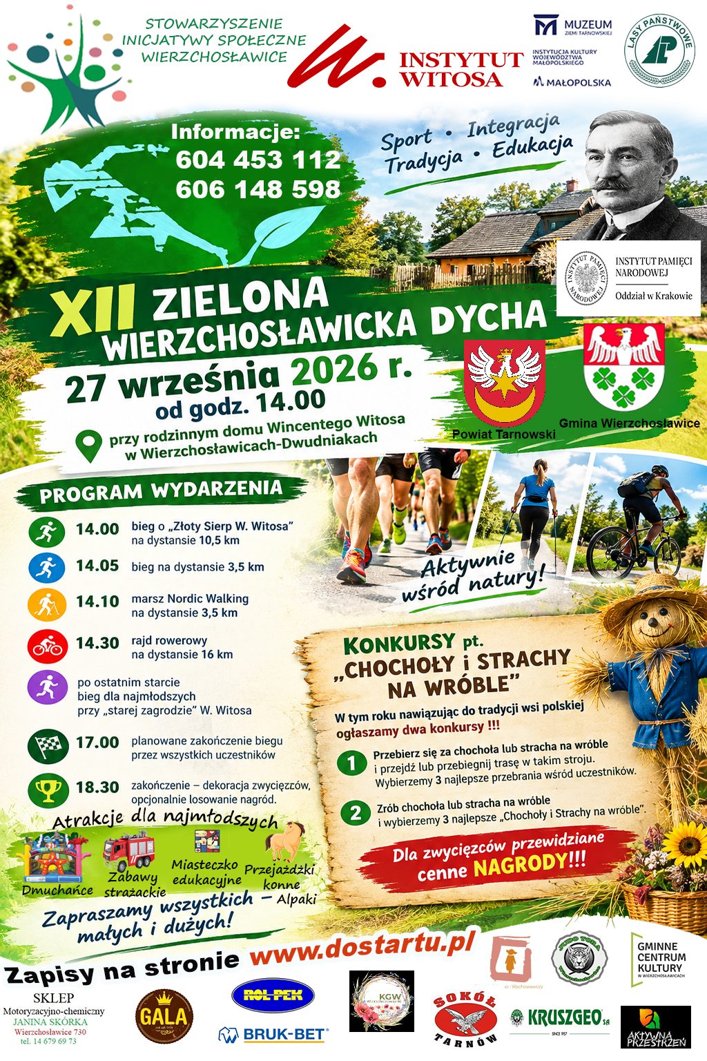 Zaproszenie na XII Zieloną Wierzchosławicką Dychę!
