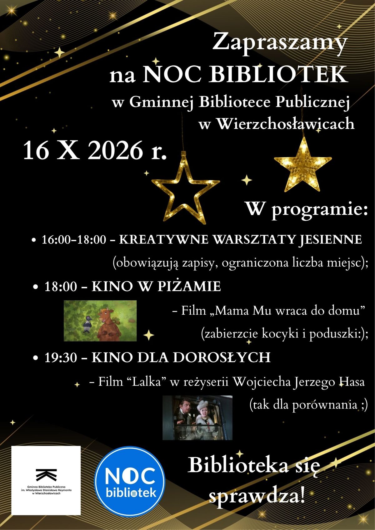 Zapraszamy na wyjątkową Noc Bibliotek!